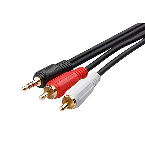 Preisvergleich Produktbild Gaoxingbianlidian001 Audiokabel, mobiler Computer-Headset-Lautsprecher Audioverbindungskonvertierungskabel RCA-Stecker, eine Minute zwei 3,5-mm-Audiokabel (8 / 10 / 12 / 15 / 20 / 25 / 30 Meter, schwarz) Gute Q