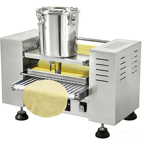Máquina profesional para hacer crepes – 2200 W automática con temperatura y velocidad ajustables para hacer pasteles de crepé Mille