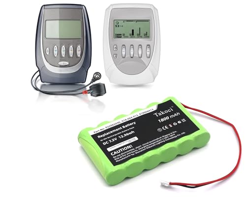 AUVTKALL Batería de Repuesto para Compex Mi Sport 500 Mi Theta Pro Ports Tens Sport 2 3 3 Vascular Sport 300 400 Theta Pro 018004913 032002690 7.2V 1800mAh