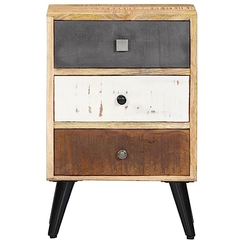 Meuble d'appoint en manguier massif au design rétro et durable - 4
