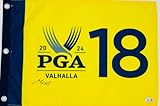 MAX HOMA SIGNED 2024 PGA CHAMPIONSHIP GOLF PIN FLAG VALHALLA U.S. OPEN AUTOGRAPH BECKETT AUTHENTICATION BAS K72