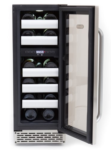Whynter BWR-171DS 17 Bottle Stainless Steel Dual Zone Built Wine Refrigerators-Elite Series with Seamless Doors - Thumbnail 2