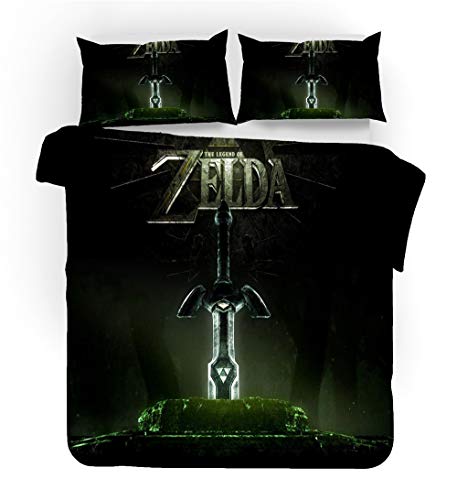 Anime Theme Design Bed Linen Duvet Cover 3 Set (Style 14, 135 x 200 cm)