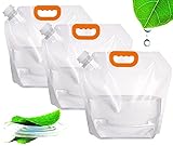 【Humanisiertes Design】 Das vergrößerte Wassereinlassdesign erleichtert das Befüllen mit Wasser, erleichtert das schnelle Befüllen und Gießen von Wasser und der Wassersack kann nach dem Befüllen mit Wasser aufrecht stehen. Durch den robusten, dicken Griff ist der Wasserkocher leicht zu tragen.