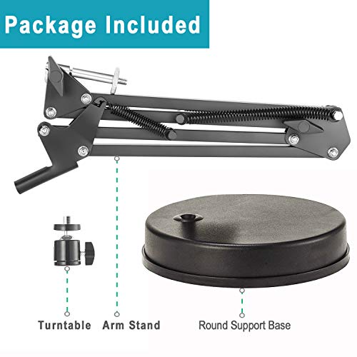 OXENDURE Webcam Stand,Camera Mount 22 inch Suspension Boom Scissor Arm Stand,For Logitech Webcam C925e C922x C922 C930e C930 C920 C615,GoPro Hero... - Image 4