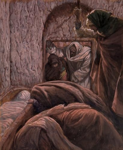 Impression d'art Jésus au tombeau de Jacques toile spirituelle
