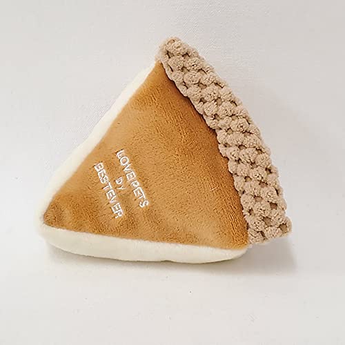 チーズケーキ 犬 おもちゃ ペットトイ カシャカシャ キュッキュッ 音が鳴る 遊ぶ ストレス解消 一緒に遊ぶ お家時間 ベイクド ベストエバージャパン