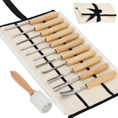 Wood Carving Kit,Professional Wood Carving Tools Set – 12 PCS