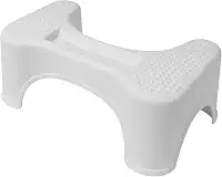 Banquinho Vaso Sanitário Banco de Cócoras Ergonômico Apoio para Pé Privada Banheiro Com Suporte de Celular e Antiderrapante Ergonômico