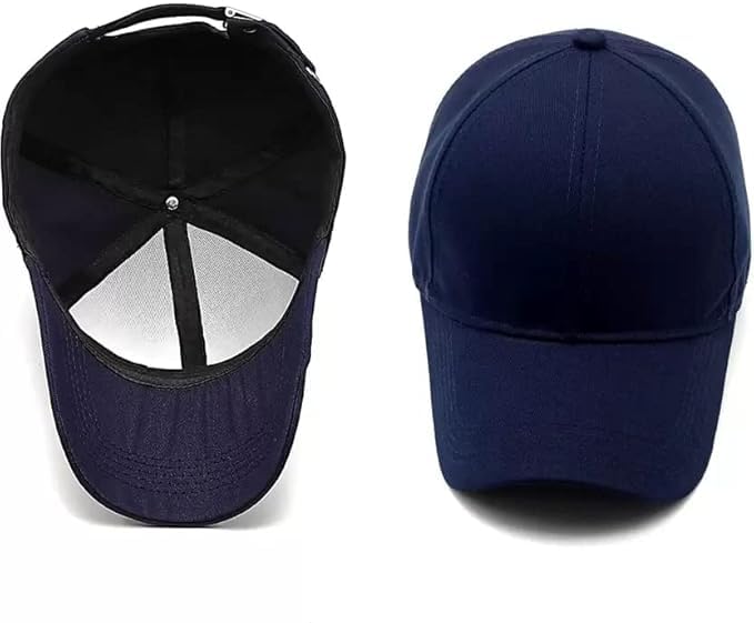 Image of Branded Cap for Men Women Unisex Boy's Girl's Topi Adjustable Strap Free Size Cotton Summer Sports Cricket Gym Dance Free Size