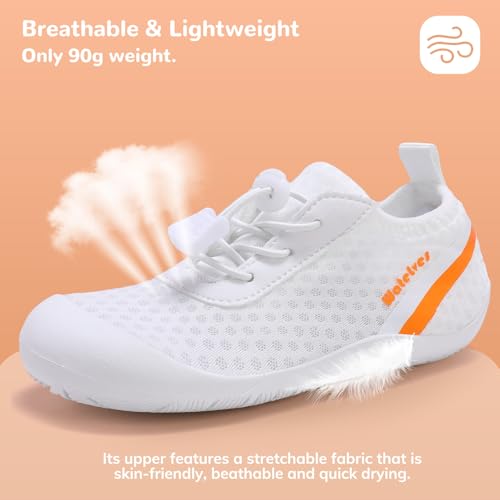 Image of WateLves Wide Toddler Water Shoes Kids Barefoot Athletic Sneakers Girls Boys Quick Dry Aqua Socks for Beach Hiking Swim Kayak Sport Accessories, Camping Essentials