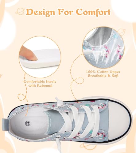 Image of Toddler Little Kid Cushioned Canvas Shoes Slip On Sneakers Soft and Durable