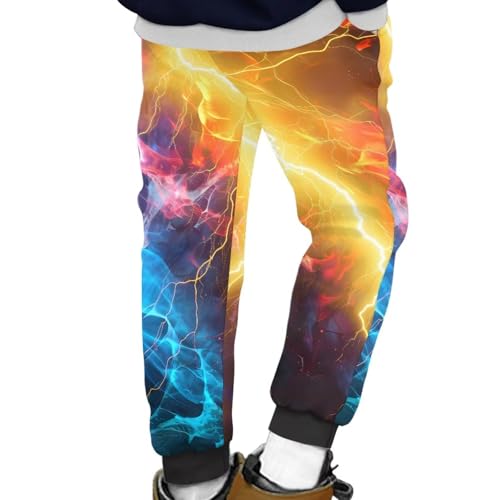 Boys Pants Kids 3D Print Joggers Sports Sweatpants with Pockets Size 4-15T