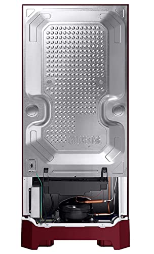 Image of Samsung 192 L 4 Star Inverter Direct Cool Single Door Refrigerator Appliance(RR21A2N2XRZ /HL, Midnight Blossom Red, Base Stand with Drawer, Digi Touch Cool, Curd Maestro)