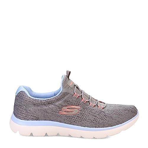 Skechers Sport Women's Women's Summits Fun Flare Sneaker, GYMT=Gray Multi, 6.53