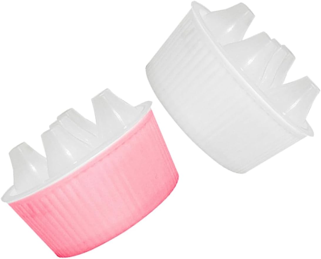 Hydroponic Tulip Planter Pots 2-Pack Small Indoor Flower Pots with Water Level Indicator Five-Hole Root Control Design for Tulip Bulbs Hyacinths Daffodils