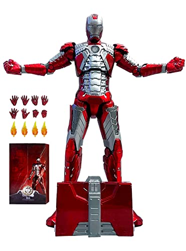 Ovonni Ironman Mk5 Action Figure,7 Inch Exquisite Painting All Joints Movable Collection Toy #TOP7