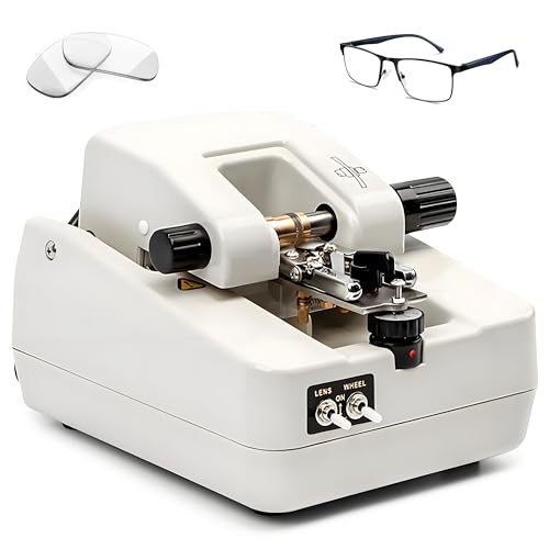 Máquina automática de ranurado de lentes de lentes, profundidad ajustable de 0 a 0,7 mm para policarbonato de resina y vidrio, perfecta para centros de formación de tiendas ópticas