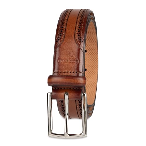 Cole Haan Men&rsquo;s Leather Dress Belt - Polished Brown