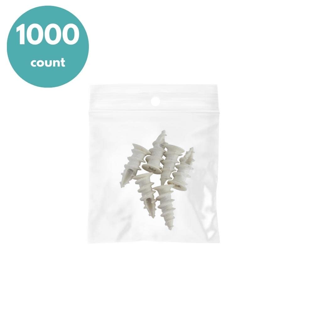 MMBM 2 Inch x 2 Inch Ziplock Bags, Lightweight & Durable Reclosable Zip Bags for storage and organization, 1000 Count 2 Mil Clear Reclosable Zip Poly Plastic Parts Bags