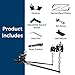 Camco Eaz-Lift Elite 1,000lb Weight Distributing Hitch Kit with Sway Control (48058) for Trailer, Black