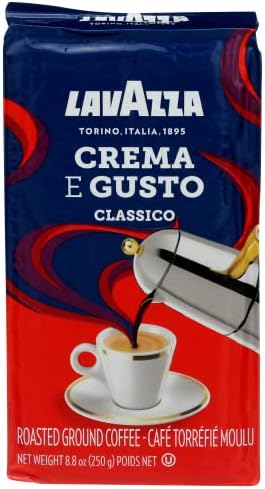 Lavazza, Crema e Gusto Ground Coffee, 8.8 Oz