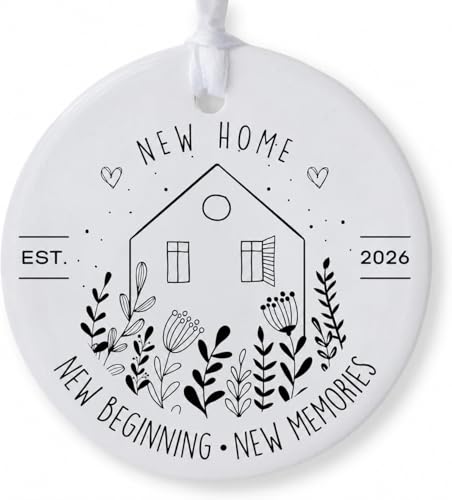 New Home Ornament 2026, House Warming Gift, New Beginning, Housewarming Gifts, Presents for Women, Couple, new Home Gifts, First Home Together, Home Owners Gift Idea