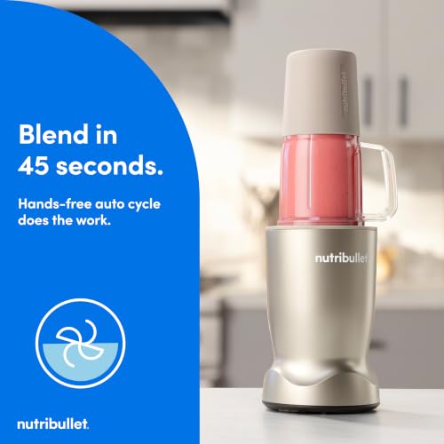 nutribullet Turbo Tumbler Edition, Personal Blender For Smoothies & Frozen Drinks, 24 Ounce Tumbler with boot, 32 Ounce Cup, Travel & To-Go Lids, 1000 Watt, Dune Beige, NB30400DB - image 5
