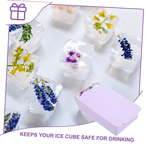 Molde para cubitos de hielo cuadrado pequeño PRETYZOOM miniatura 7