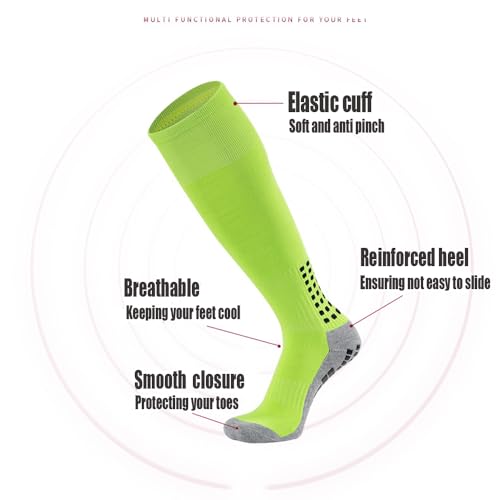 Soccer Socks Knee High with Grip Socks Non Slip as Long Sports Socks for Running Football Baskeball Hockey2