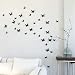 GEFII(TM) Mariposa Appear in Gossip Girl 12pcs/pack Black PVC 3d Decorative Butterflies Removable Wall Art Sticker Decal Home Wedding Decor Decoration