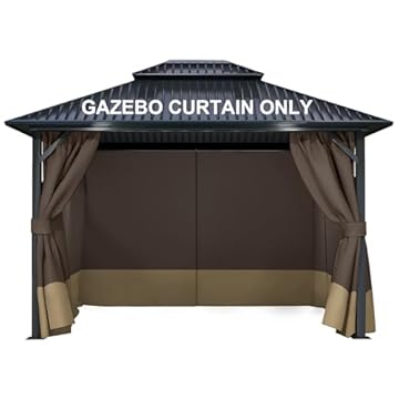 gazebo with sidewall curtains