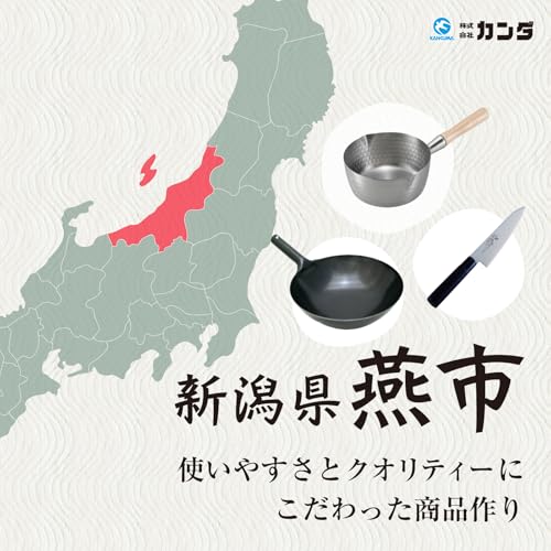 Wok hierro 33 cm Kanda fabricado en Japón miniatura 2