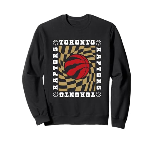 NBA Toronto Raptors Retro Checkerboard Wave Sweatshirt