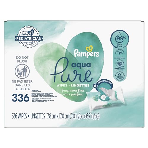 Snapklik.com : Pampers Aqua Pure Sensitive Baby Wipes - 336 Count