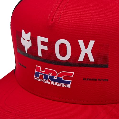 Fox Racing Boné juvenil Fox X Honda Snapback para meninos, vermelho-chama, Vermelho chamas, Tamanho