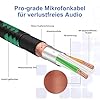 Augioth XLR to XLR Pro Mic Cable 6 meter 2-Pack Male to Female XLR Cable 3-pin Green Balanced Shielded Microphone Cable for Amplifier Mixer,Speaker Systems,Recording Studio #2