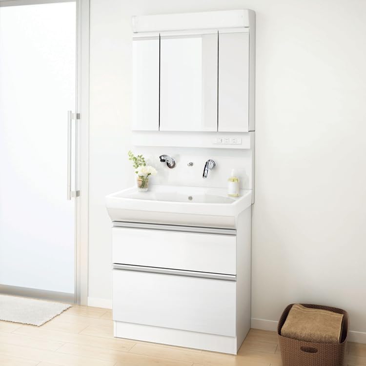 Amazon.co.jp: 【公式店】洗面台 750幅 一般地仕様 2段引出し ライン