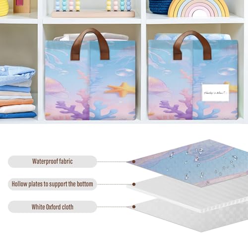 Panier de rangement pliable méduses en tissu polyester imperméable type 05 - 7