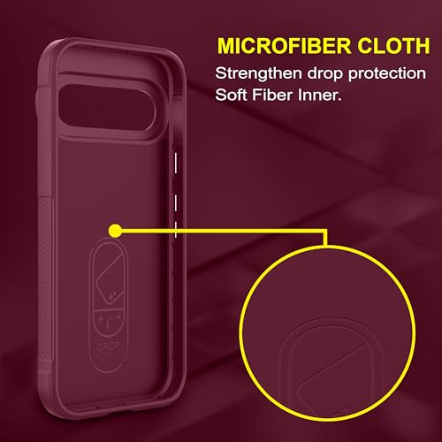Image of Zapcase Back Case Cover for Google Pixel 9 Pro | Compatible for Google Pixel 9 Pro Back Cover | Liquid Silicon Magic Case with Camera Protection | Plum
