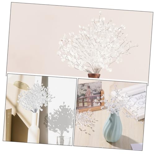 Fleurs artificielles avec perles décoratives GALPADA pour vase et bureau - 6