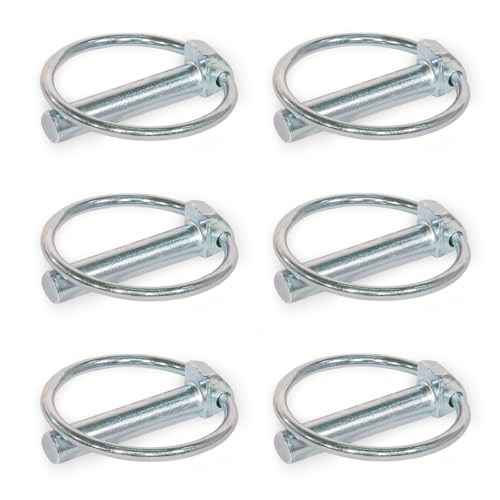 Ganter Normelemente | Klappstecker/Klappsplinte | 6 Stück | Stahl | Breite Stecker: 11mm; Länge Stecker: 42mm | GN 1023-ST-11-42-A