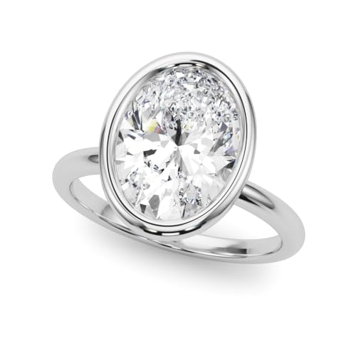 Kiokori 2 Carat Oval VVS1/VVS2 D-F Bezel Set Diamond Engagement