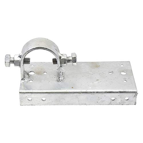 Chain Link Fence 1 5/8" x 6" Wood to Steel Frame End Post Adapter | Adapter Brackets | Wood Fence Steel Post Bracket (Pack of 4) - Thumbnail 4