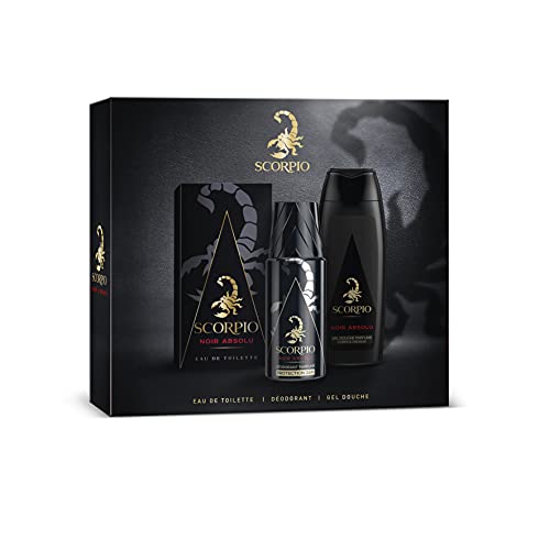Skorpion – zestaw 3 produktów – butelka na wodę toaletową, 75 ml, żel pod prysznic 250 ml i dezodorant w sprayu, 150 ml