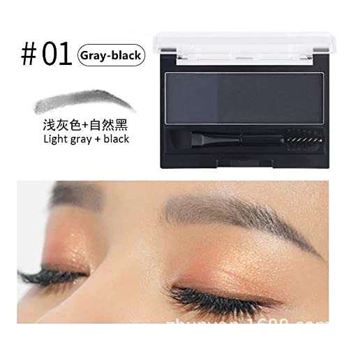 Snovo Professional Eyebrow Palette Eyebrow Makeup Is Available In 5 Colors (01# Gray-Black) #TOP1