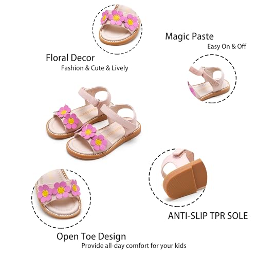 Image of Kiderence Toddler Girls Sandals Little Girls Kids Shoes Girls Sandals Toddler