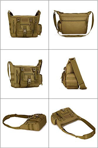 Bolso messenger grande YUHAN impermeable: protege tu portátil con estilo táctico militar 2
