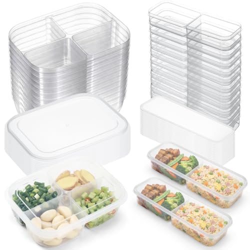 24 Pcs Reusable Snack Containers with Lids