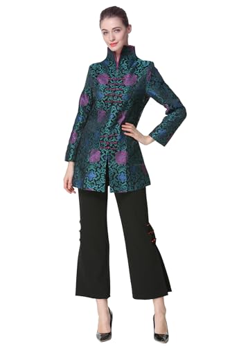Bitablue Womens Traditional Chinese Brocade Standup Collar Tang Suit Jacket (X-Large)